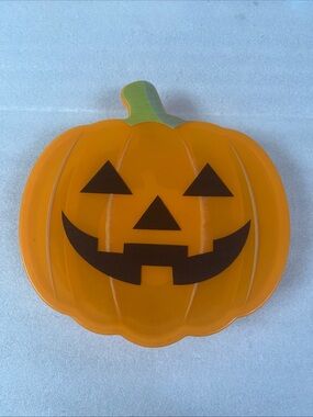 Halloween Orange Pumpkin Snack Box With Lid Jack-o'-lantern CWC Cook With Color
